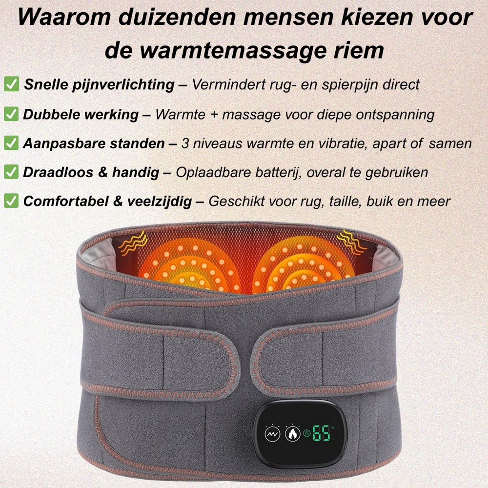 Warmtemassage riem